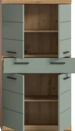 Badezimmer-Set Scout Eiche Artisan Nachbildung salbei Nachbildung B/H/T: ca. 74x141x31 cm