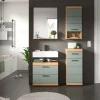 Badezimmer-Set Scout Eiche Artisan Nachbildung salbei Nachbildung B/H/T: ca. 112x191x37 cm