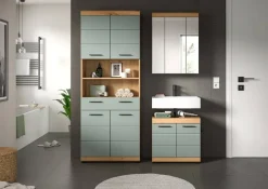 Badezimmer-Set Scout Eiche Artisan Nachbildung salbei Nachbildung B/H/T: ca. 149x34x191 cm