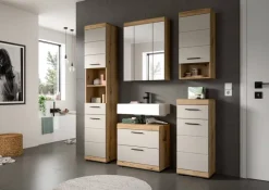 Badezimmer-Set Scout Evoke Oak Nachbildung Kaschmirgrau Nachbildung B/H/T: ca. 112x191x34 cm