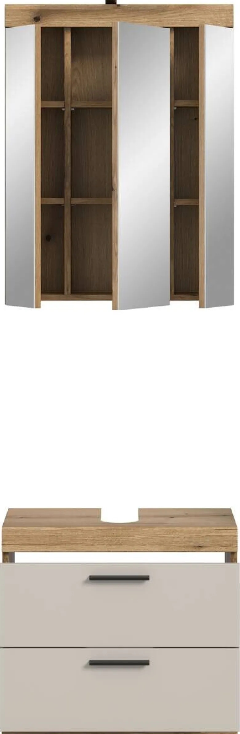 Badezimmer-Set Scout Evoke Oak Nachbildung Kaschmirgrau Nachbildung B/H/T: ca. 60x191x34 cm