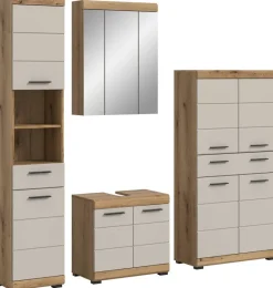 Badezimmer-Set Scout Evoke Oak Nachbildung Kaschmirgrau Nachbildung B/H/T: ca. 201x191x34 cm