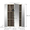 Badezimmer-Set STAR Eiche Nachbildung B/H/T: ca. 60x68x19 cm