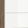 Badezimmer-Set Wave weiß Hochglanz Nox Oak Nachbildung B/H/T: ca. 204x191x34 cm