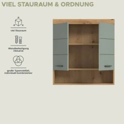 Badhängeschrank Scout Eiche Artisan Nachbildung salbei Nachbildung B/H/T: ca. 74x79x24 cm