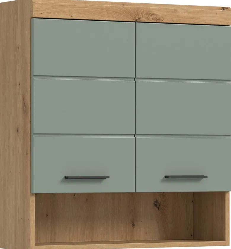 Badhängeschrank Scout Eiche Artisan Nachbildung salbei Nachbildung B/H/T: ca. 74x79x24 cm