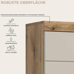 Badhängeschrank Scout Evoke Oak Nachbildung Kaschmirgrau Nachbildung B/H/T: ca. 74x79x24 cm