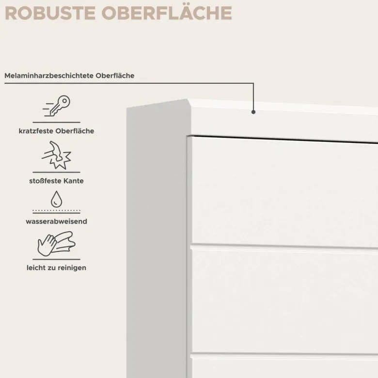 Badhängeschrank Scout weiß weiß Hochglanz B/H/T: ca. 74x79x24 cm