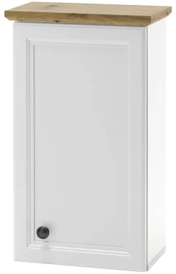 Badhängeschrank Toskana weiß Eiche Artisan Nachbildung B/H/T: ca. 41x191x32 cm