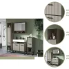 Badhochschrank BAGNO schwarz Kaschmirgrau Nachbildung B/H/T: ca. 30x192x32 cm