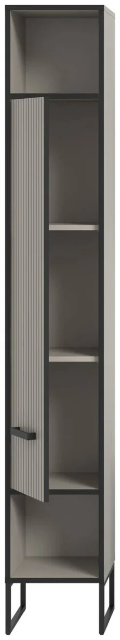 Badhochschrank BAGNO schwarz Kaschmirgrau Nachbildung B/H/T: ca. 30x192x32 cm