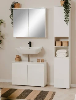 Badhochschrank Capetown weiß B/H/T: ca. 35x190x32 cm
