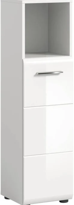 Badhochschrank ICE weiß weiß Hochglanz B/H/T: ca. 30x110x30 cm