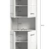 Badhochschrank ICE weiß weiß Hochglanz B/H/T: ca. 60x185x30 cm