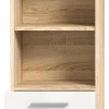 Badhochschrank LAMBADA Eiche Sonoma hell Nachbildung weiß Hochglanz B/H/T: ca. 37x191x31 cm