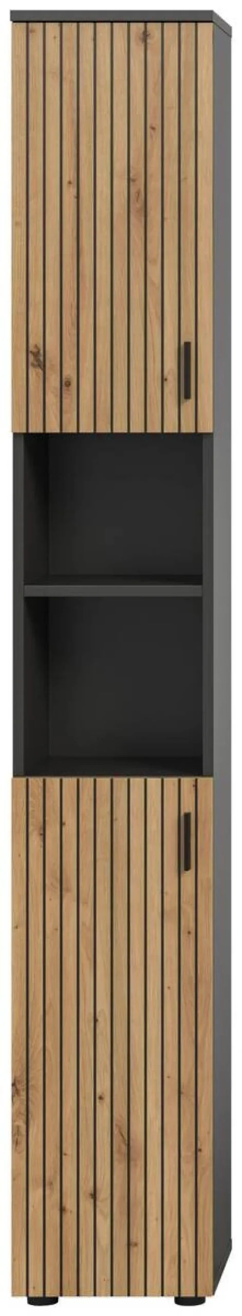 Badhochschrank Mone Basalt Nachbildung Artisan Oak Nachbildung B/H/T: ca. 30x192x30 cm
