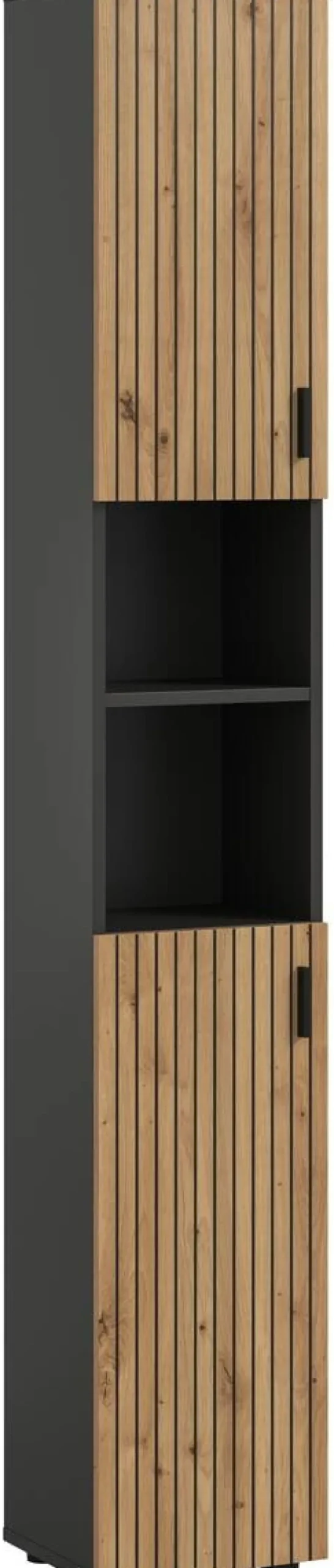 Badhochschrank Mone Basalt Nachbildung Artisan Oak Nachbildung B/H/T: ca. 30x192x30 cm