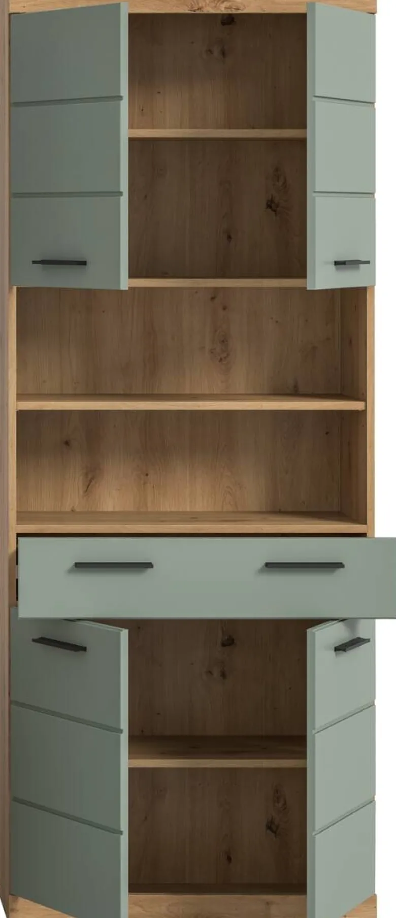 Badhochschrank Scout Eiche Artisan Nachbildung salbei Nachbildung B/H/T: ca. 74x191x31 cm