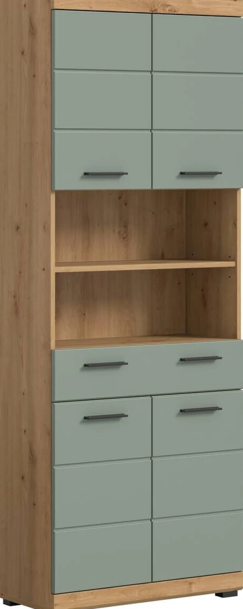 Badhochschrank Scout Eiche Artisan Nachbildung salbei Nachbildung B/H/T: ca. 74x191x31 cm