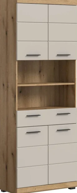 Badhochschrank Scout Evoke Oak Nachbildung Kaschmirgrau Nachbildung B/H/T: ca. 74x191x31 cm