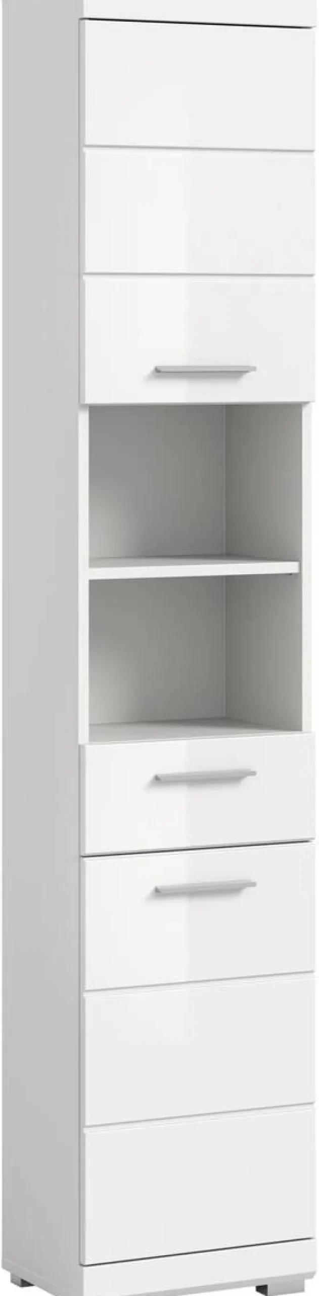 Badhochschrank Scout weiß weiß Hochglanz B/H/T: ca. 37x191x31 cm