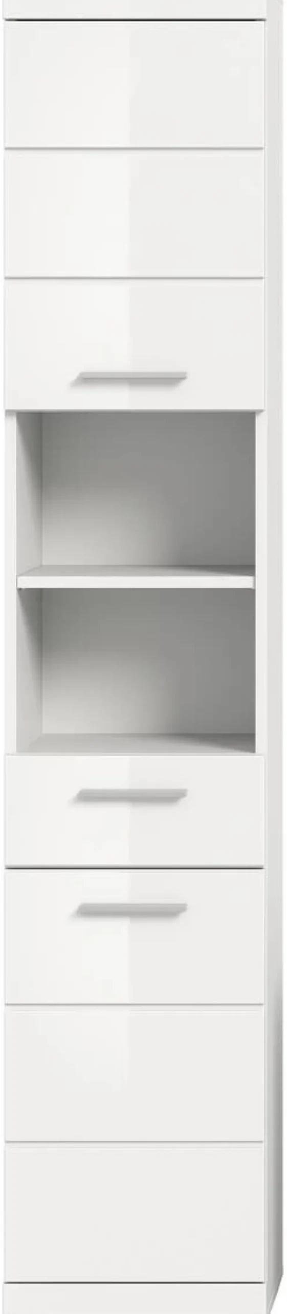 Badhochschrank Scout weiß weiß Hochglanz B/H/T: ca. 37x191x31 cm
