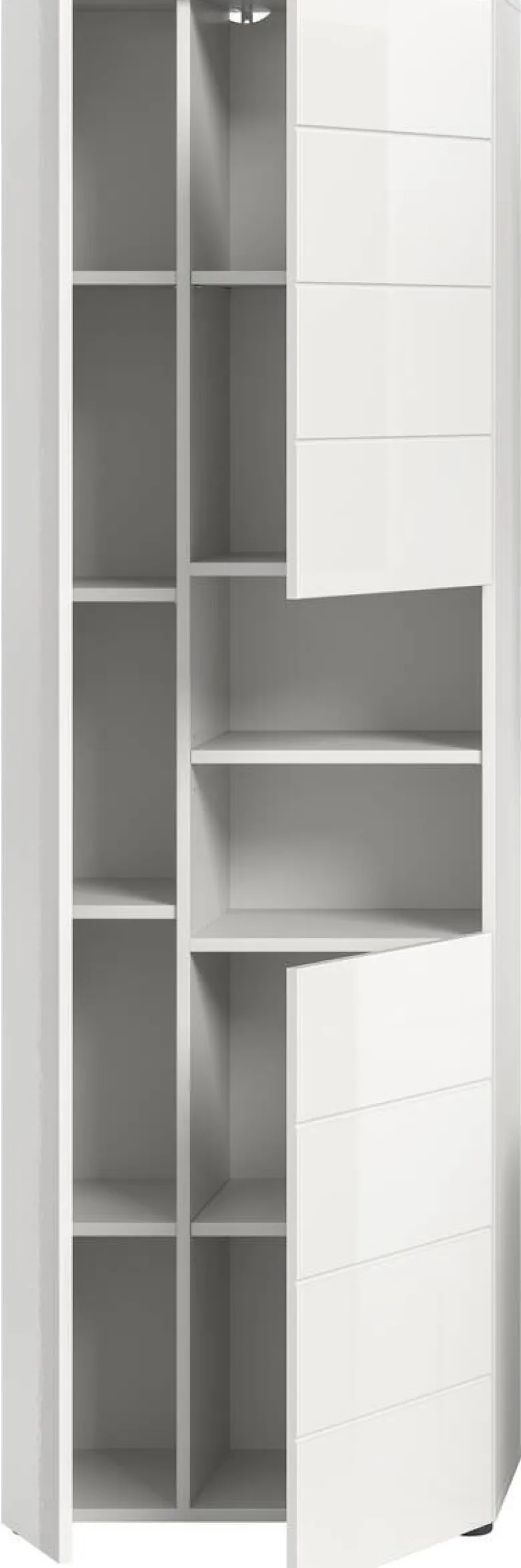 Badhochschrank VIRA weiß weiß Hochglanz B/H/T: ca. 60x190x34 cm