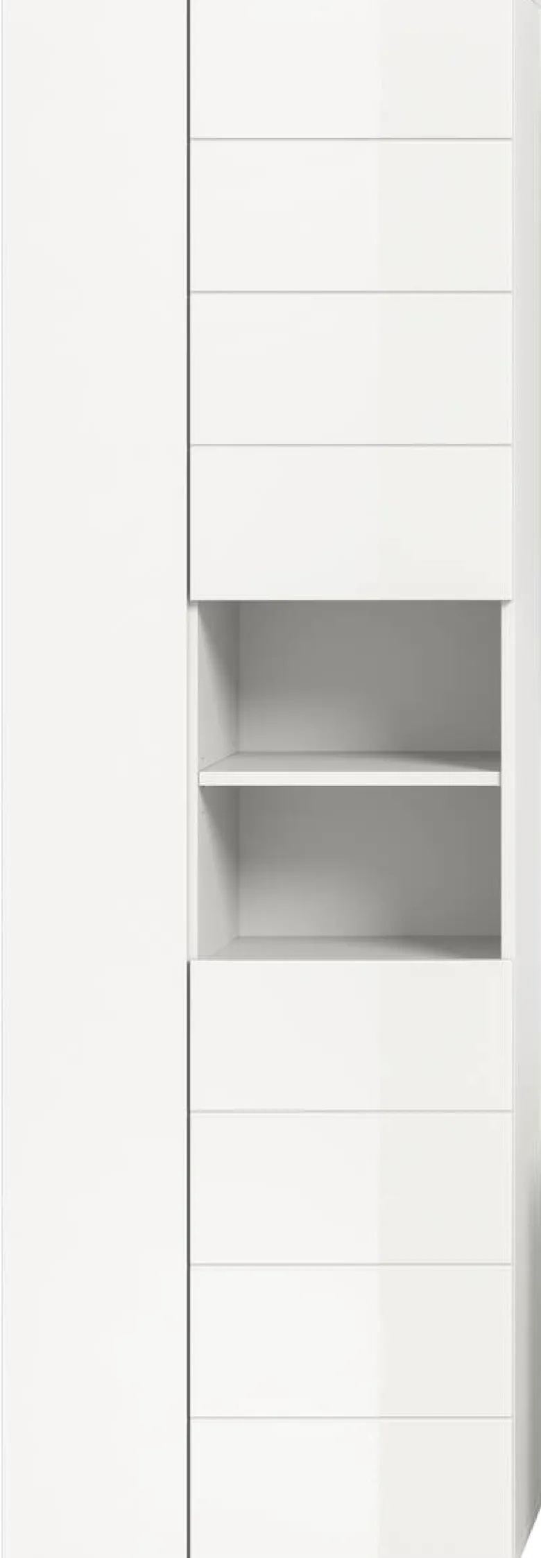 Badhochschrank VIRA weiß weiß Hochglanz B/H/T: ca. 60x190x34 cm