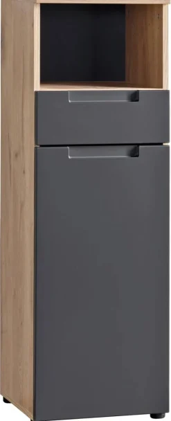 Badkommode Mailand Eiche Viking Nachbildung anthrazit B/H/T: ca. 35x111x35 cm