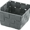 Badkorb grau Kunststoff B/H/L: ca. 14x9x14 cm
