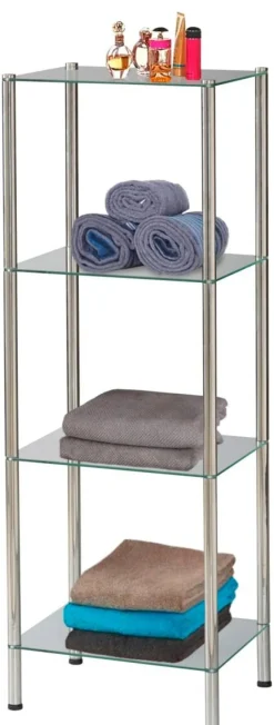 Badregal Edelstahl Edelstahl B/H/T: ca. 40x112x30 cm