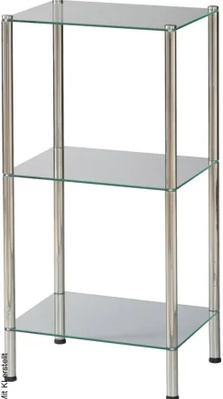 Badregal Edelstahl Edelstahl B/H/T: ca. 40x79x30 cm
