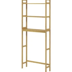 Badregal natur Bambus B/H/L: ca. 20x68x165 cm