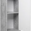 Bad-Set Madeira Beton Optik weiß B/H/T: ca. 123x76,5x28 cm