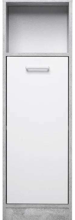 Bad-Set Madeira Beton Optik weiß B/H/T: ca. 123x76,5x28 cm