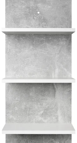 Bad-Set Madeira Beton Optik weiß B/H/T: ca. 123x76,5x28 cm