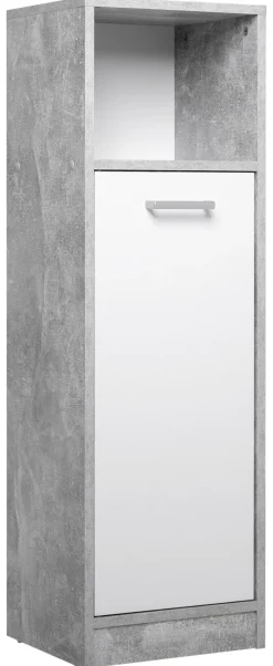 Bad-Set Madeira Beton Optik weiß B/H/T: ca. 123x76,5x28 cm