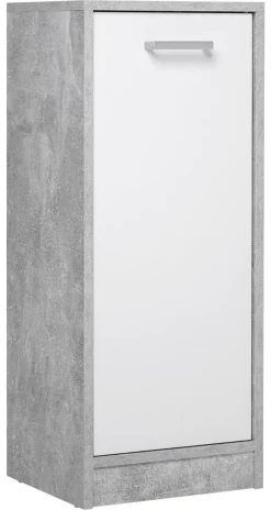 Bad-Set Madeira Beton Optik weiß B/H/T: ca. 123x76,5x28 cm