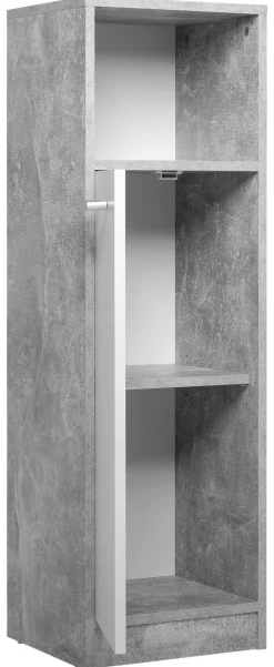 Bad-Set Madeira Beton Optik weiß B/H/T: ca. 123x76,5x28 cm