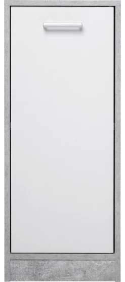 Bad-Set Madeira Beton Optik weiß B/H/T: ca. 123x76,5x28 cm