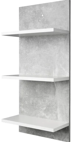 Bad-Set Madeira Beton Optik weiß B/H/T: ca. 123x76,5x28 cm