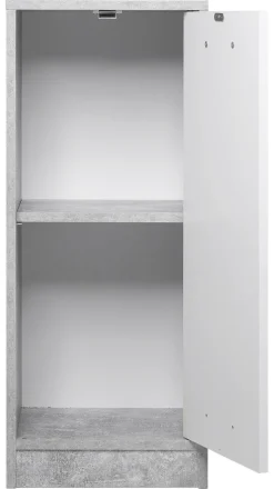 Bad-Set Madeira Beton Optik weiß B/H/T: ca. 123x76,5x28 cm