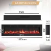 Balderia Elektrischer-Kamin Leif 60 B/H/T: ca. 142,5x38,6x13,8 cm ca. 2000 W