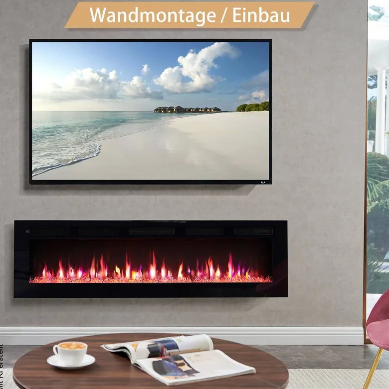 Balderia Elektrischer-Kamin Leif 60 B/H/T: ca. 142,5x38,6x13,8 cm ca. 2000 W