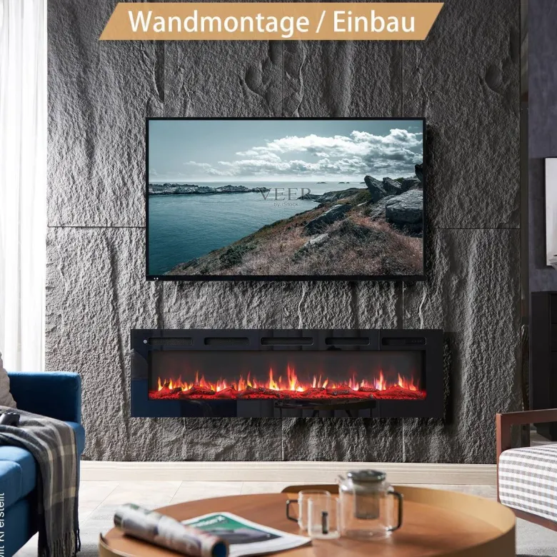 Balderia Elektrischer-Kamin Leif 60 B/H/T: ca. 142,5x38,6x13,8 cm ca. 2000 W