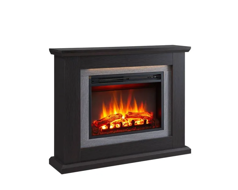 Balderia Elektrischer Kamin Charon dunkelbraun MDF B/H/T: ca. 100x84x25 cm