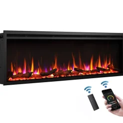 Balderia Elektrischer-Kamin Atlanta EF288B schwarz B/H/L: ca. 14,7x48x152,4 cm