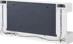 Balderia Wandkamin Helia weiß MDF B/H/T: ca. 127x60x25 cm