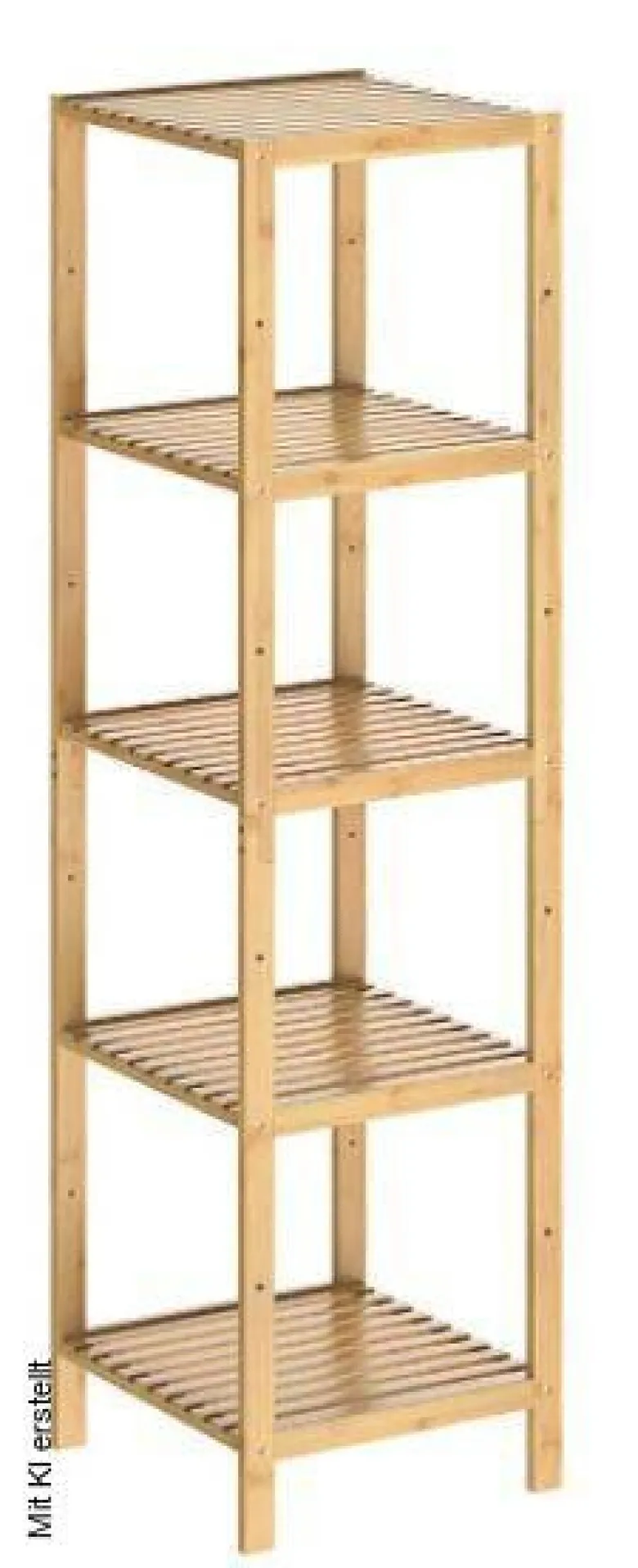 Bambusregal natur Bambus B/H/T: ca. 36x145x36 cm