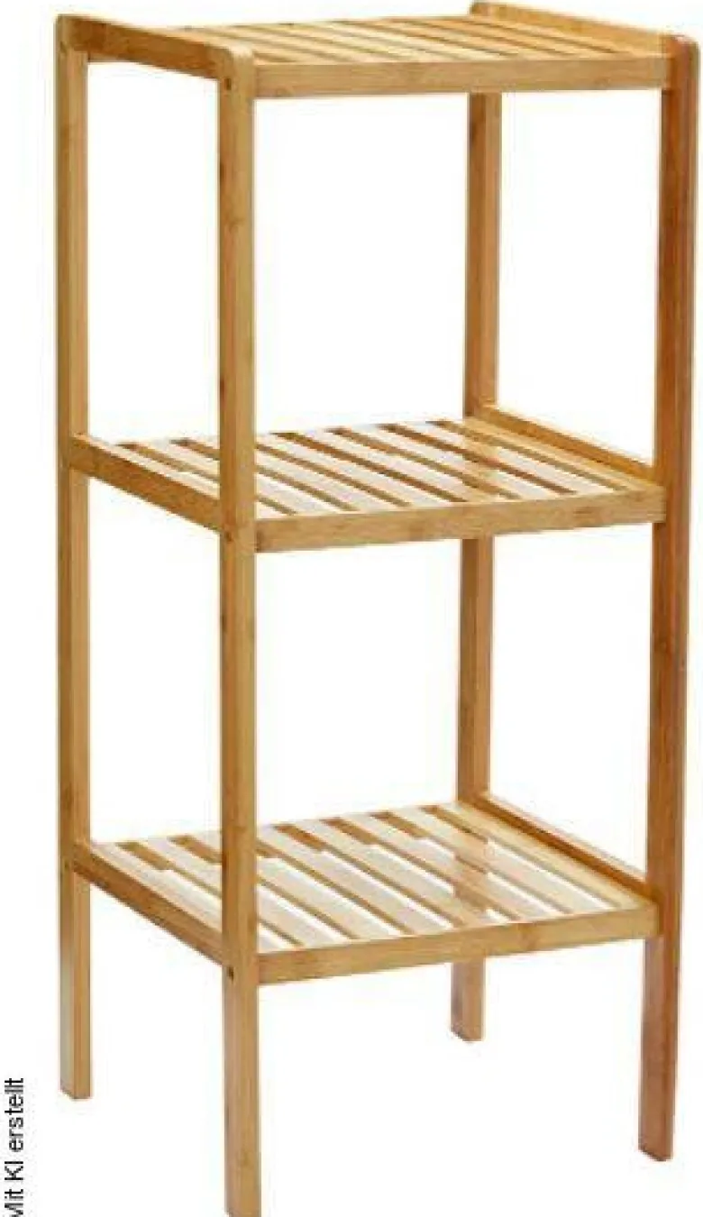 Bambusregal natur Bambus B/H/T: ca. 36x79x36 cm